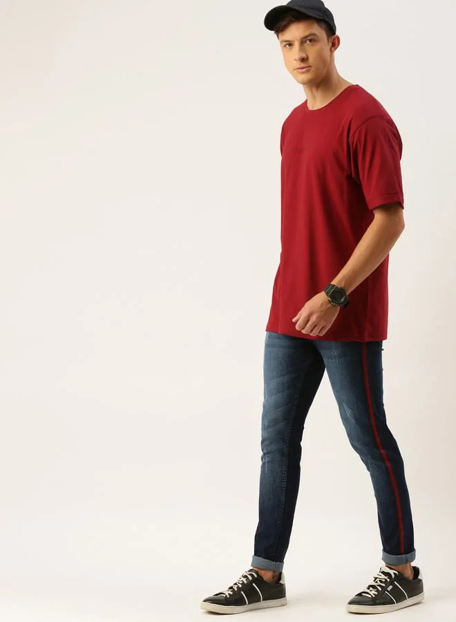 Difference of Opinion Oversized Stockholm Print Crew Neck T-Shirt by Styli
