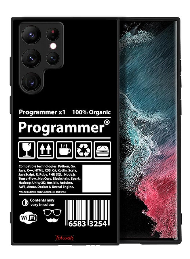 Tolwak Samsung Galaxy S22 Ultra 5G Protective Case Cover Programmer Sticker - Image 2