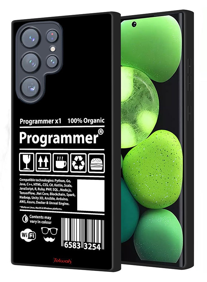 Tolwak Samsung Galaxy S22 Ultra 5G Protective Case Cover Programmer Sticker - Image 1