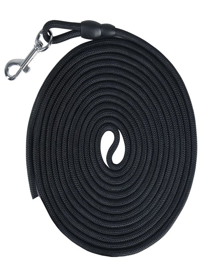 Vivifying Long Dog Leash - 32FT Floating Leash for Dog Training, Lightweight Check Cord Rope for Outdoor, Hiking, Swimming, Beach and Lake (Black) - Image 1