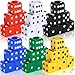 Seenelling 36 Piece 19mm Casino Theme Party Dice Sets Acrylic Large D6 Opaque Dice Bulk for Board Games Birthday Theme Party Supply Classic Color - Image 2
