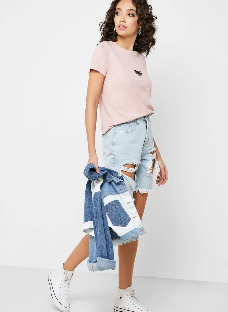 TOPSHOP Butterfly Print T-Shirt