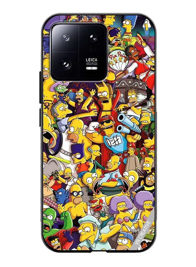 VR CREATIVE Protective Case Cover For Xiaomi 13 Simpsons Design Multicolour - Image 1