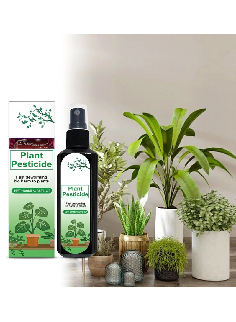 DubaiGallery Plant Pesticide Spray for Indoor and Outdoor Use, Fast Deworming, Safe for Plants, 100ml Easy Application Bottle  - Image 2