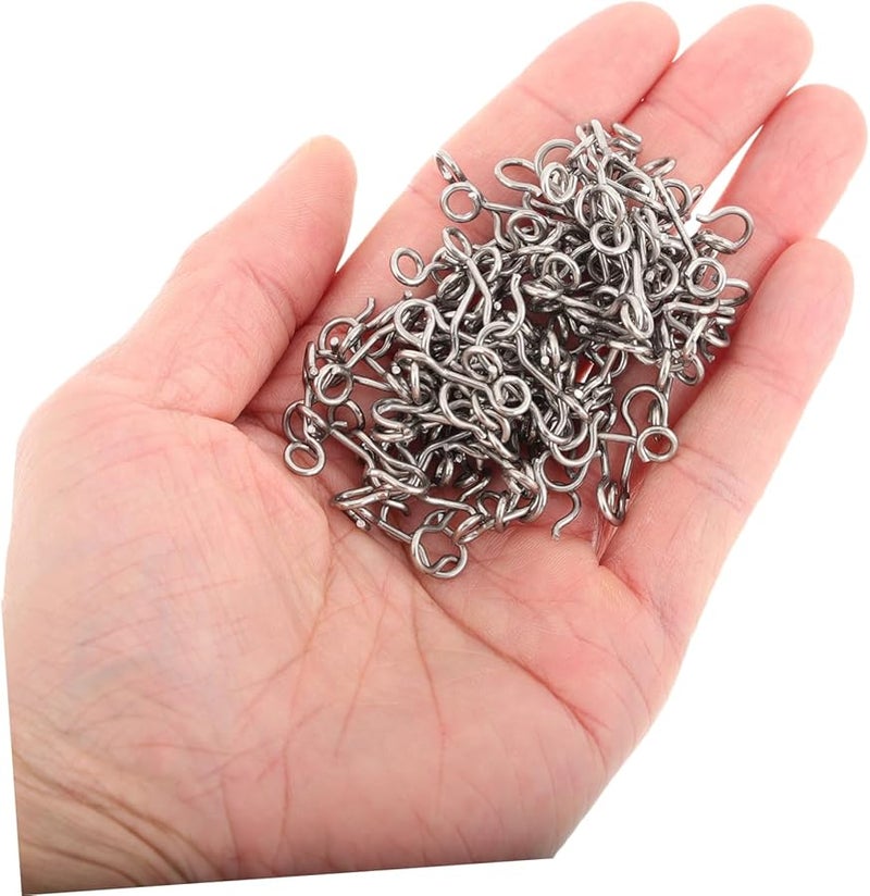 Stainless Steel S Hooks 100 Pack Heavy Duty Multi Purpose Hangers For Kitchen Garage Bathroom Organization - Image 4