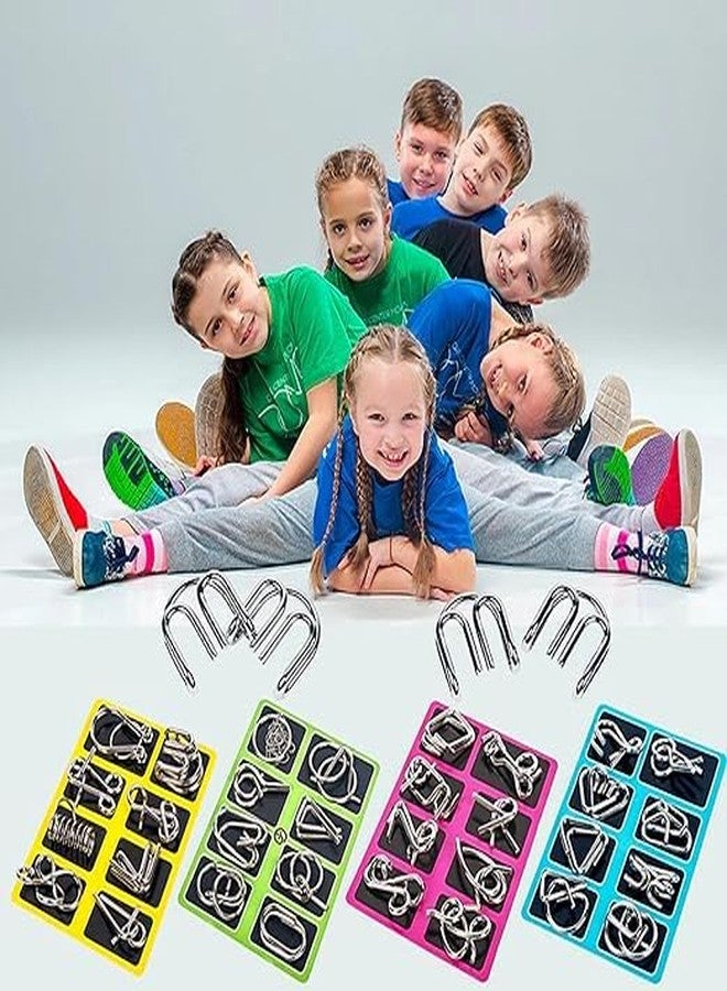 Crazy Buy Brain Teasers Metal Puzzle Train Your Brain, Tester,Brain Games Kids(8 Pieces) - Image 5