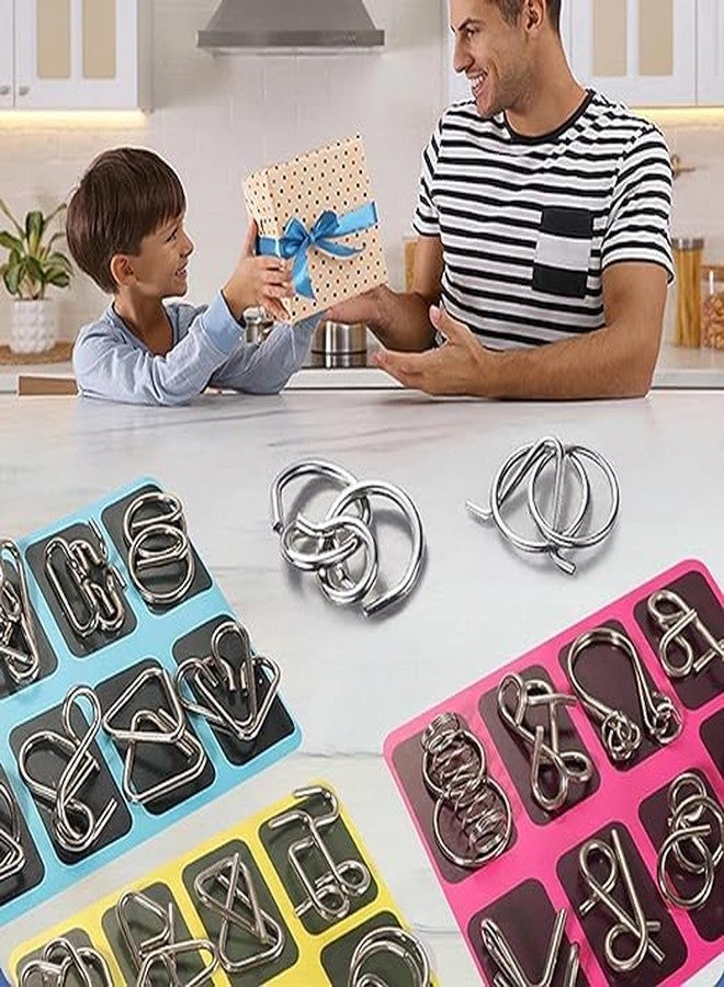 Crazy Buy Brain Teasers Metal Puzzle Train Your Brain, Tester,Brain Games Kids(8 Pieces) - Image 4