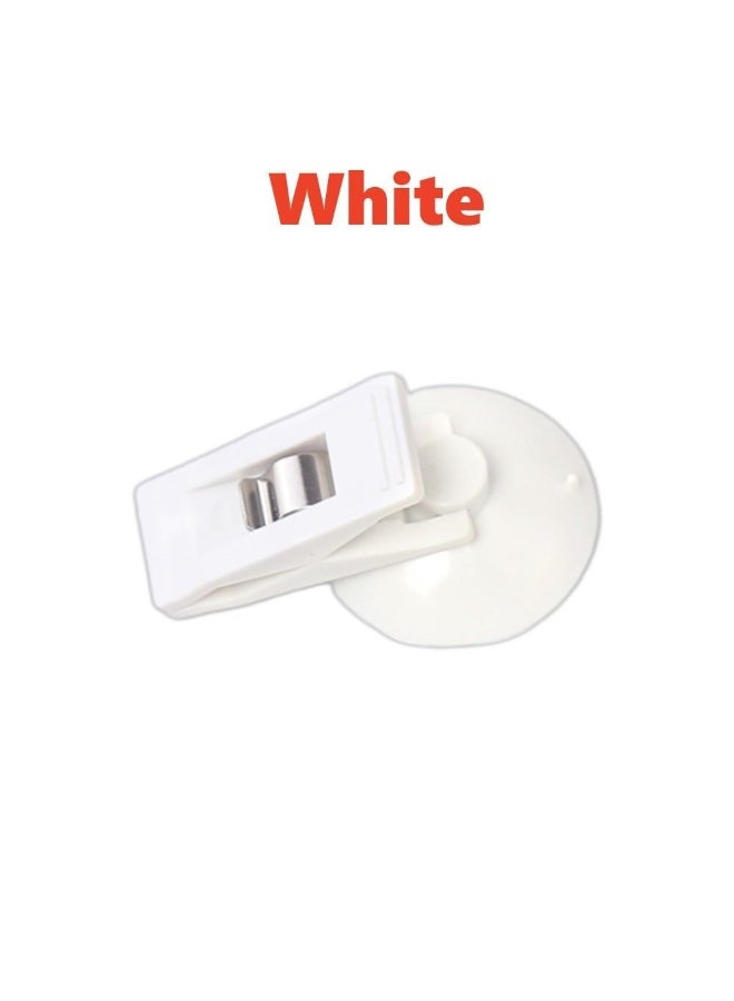 Generic Suction Cup Bracket Car Window Mount Suction Sucker Clips Hook Black Suction Cap Clip Fixer Plastic Sucker Removable Holder For Sunshade Curtain 