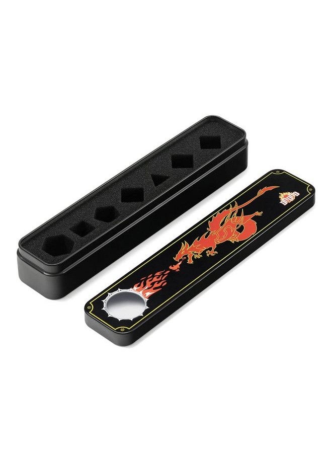 DNDND - Dragon Scale Metal Dice Case Dice Storage With Foam For Dungeons And Dragons D&D Dice - Image 1