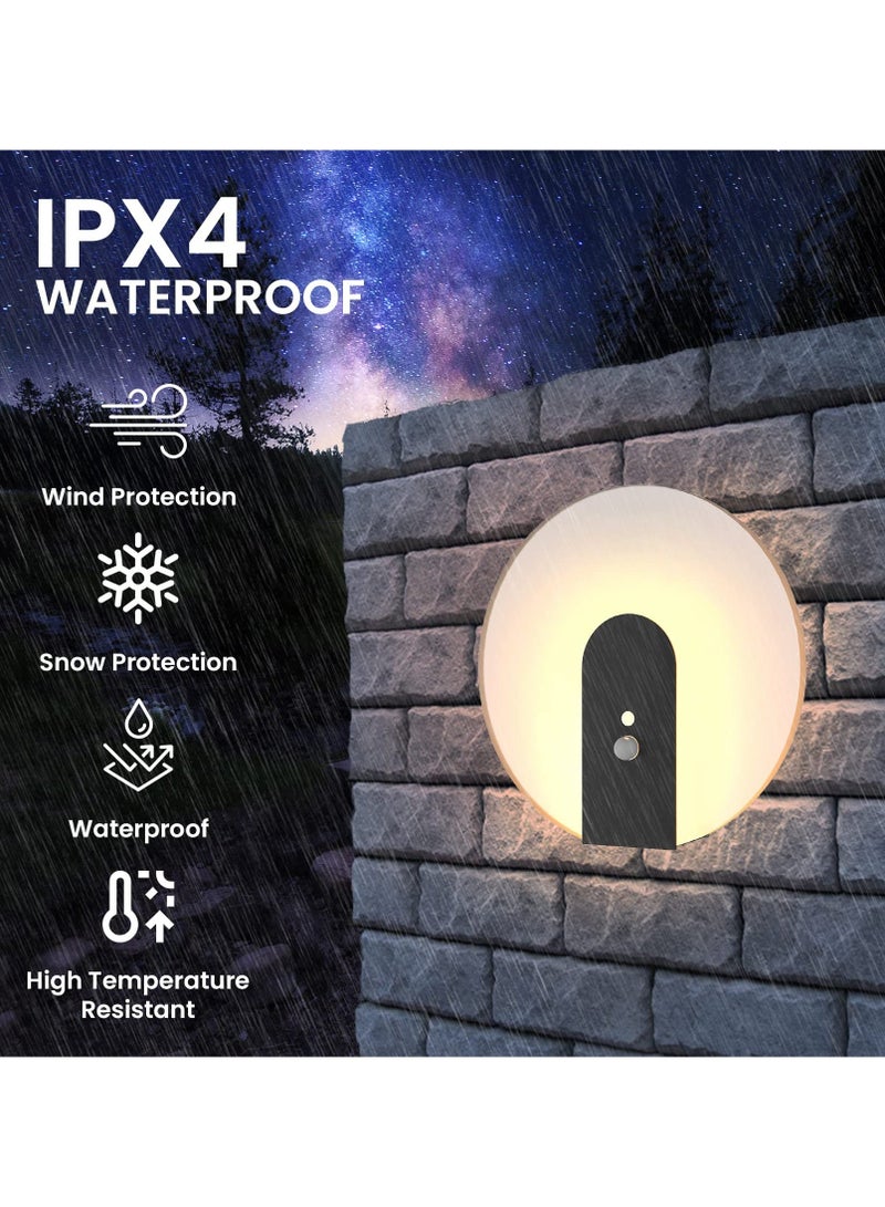 SYOSI, LED Touch Wall Sconces, Rechargeable or Battery Powered Cordless Magnetic Light with Motion Sensor Acrylic Decorative Lamp, 3000K Warm Light, 2 Pack - Image 4