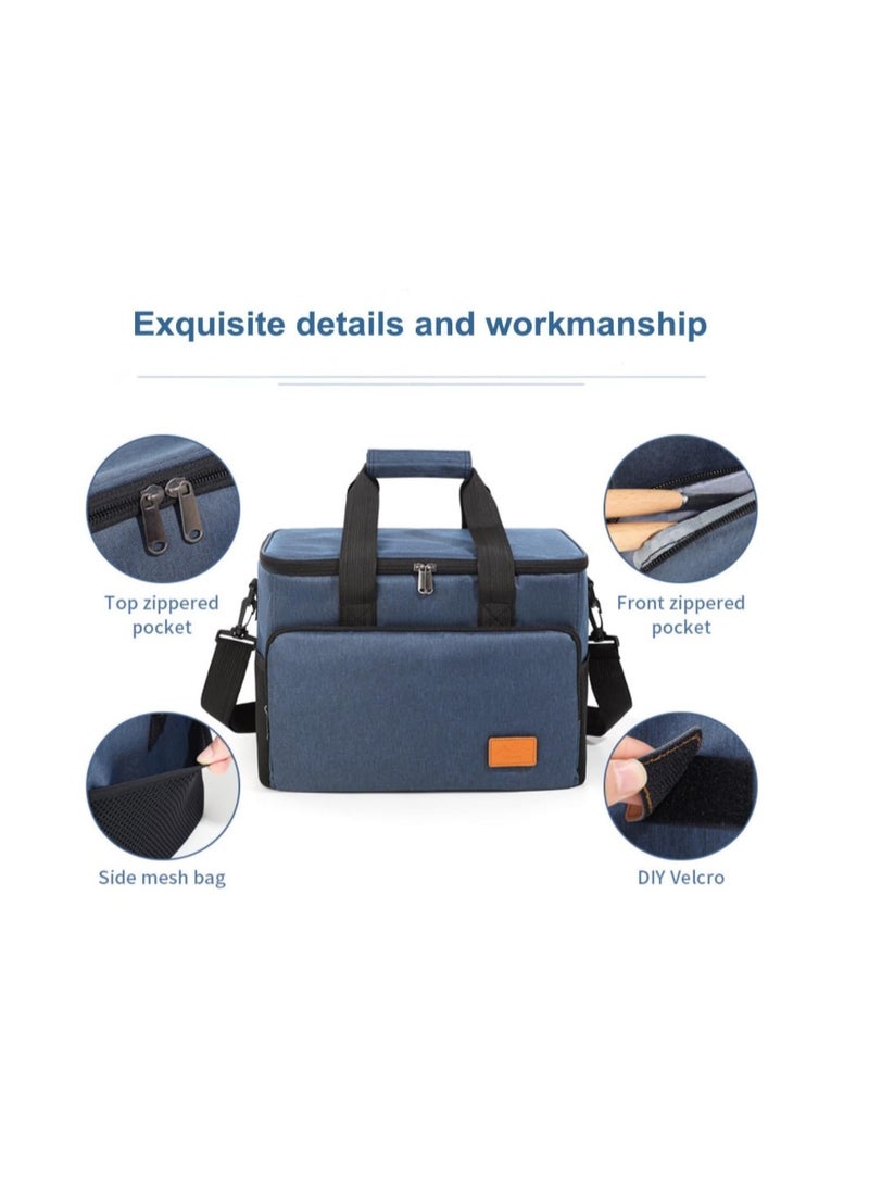 SKY-TOUCH Outdoor Cooler Picnic Bag, Outdoor Camping Storage Bag Large Capacity, Easy To Clean and Versatile Use Suitable For Camping Picnics, L SIZE - 34x25x26m,Grey - Image 2