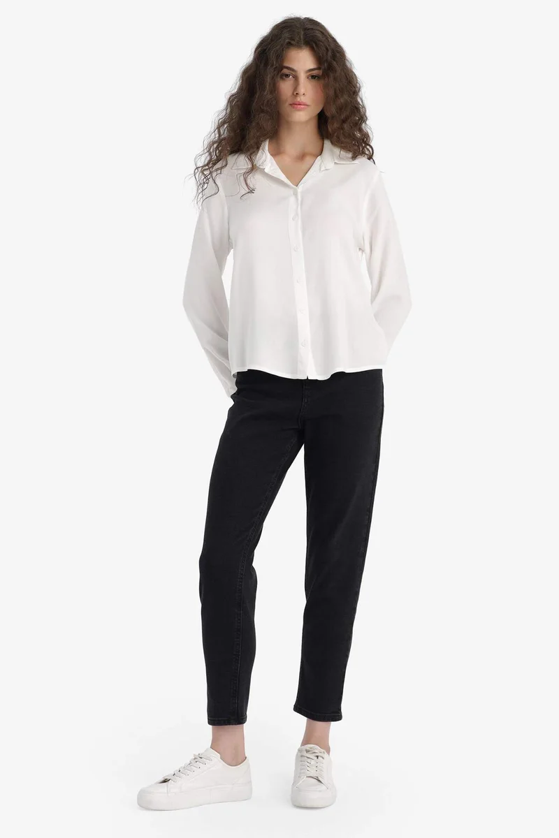 ديفاكتو Comfort Mom High Waist Ankle Length Jeans