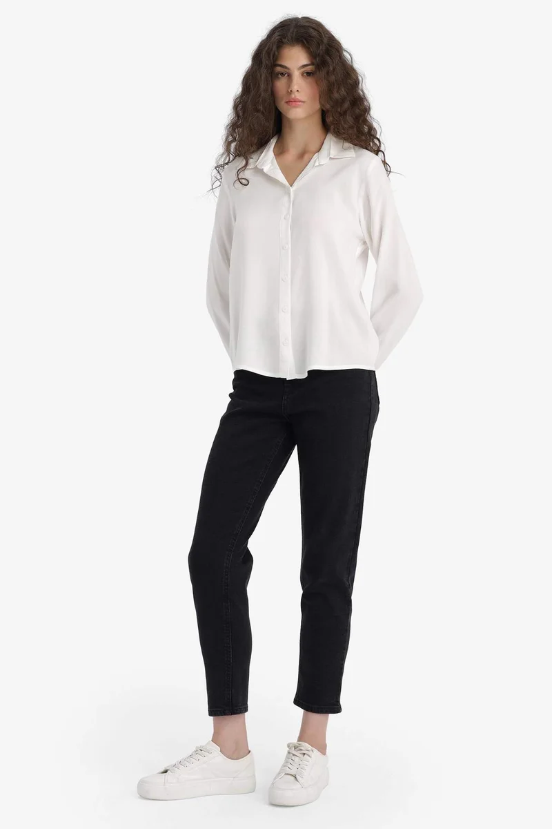 ديفاكتو Comfort Mom High Waist Ankle Length Jeans