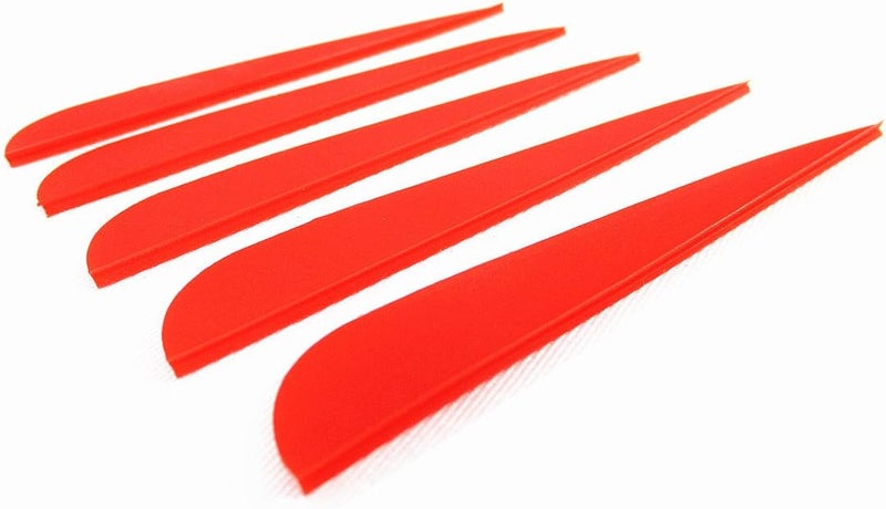 Letszhu Arrows Vanes 4 Inch Plastic Feather Fletching for DIY Archery Arrows 50 Pack… - Image 3