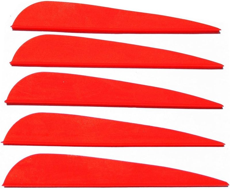 Letszhu Arrows Vanes 4 Inch Plastic Feather Fletching for DIY Archery Arrows 50 Pack… - Image 1
