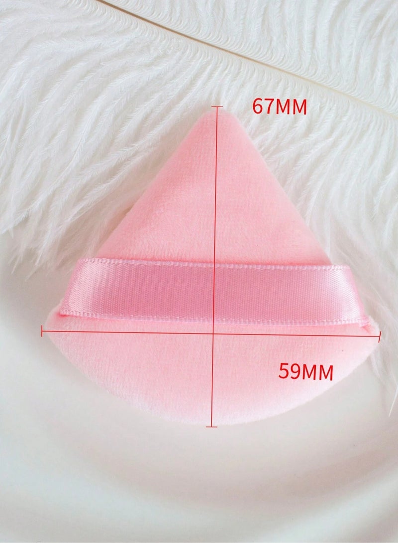 KHAJUL 10-Pieces Triangular Makeup Sponge, Dual-Sided for Flawless Blending Makeup , Ideal for Smooth and Natural Coverage, Beauty Blender, Makeup Sponge, Face Powder Sponge, Foundation Sponge, Powder Puff, Triangle Powder Puff, Beauty Blender Set, Face Sponge, Makeup Sponges, Makeup Powder Puff, Makeup Puff, Small Beauty Blender, Sponge, Makeup Essentials(Pink) - Image 2