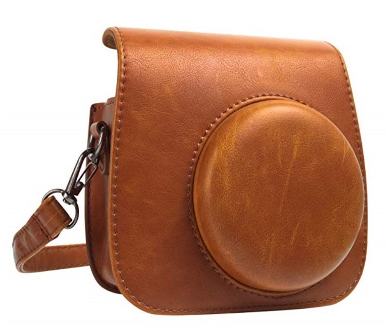 Spot Polaroid Fuji Mini12 Camera Bag Pu Leather Camera Bag Protective Cover Cosmetics Bag Shoulder Bag - Image 1