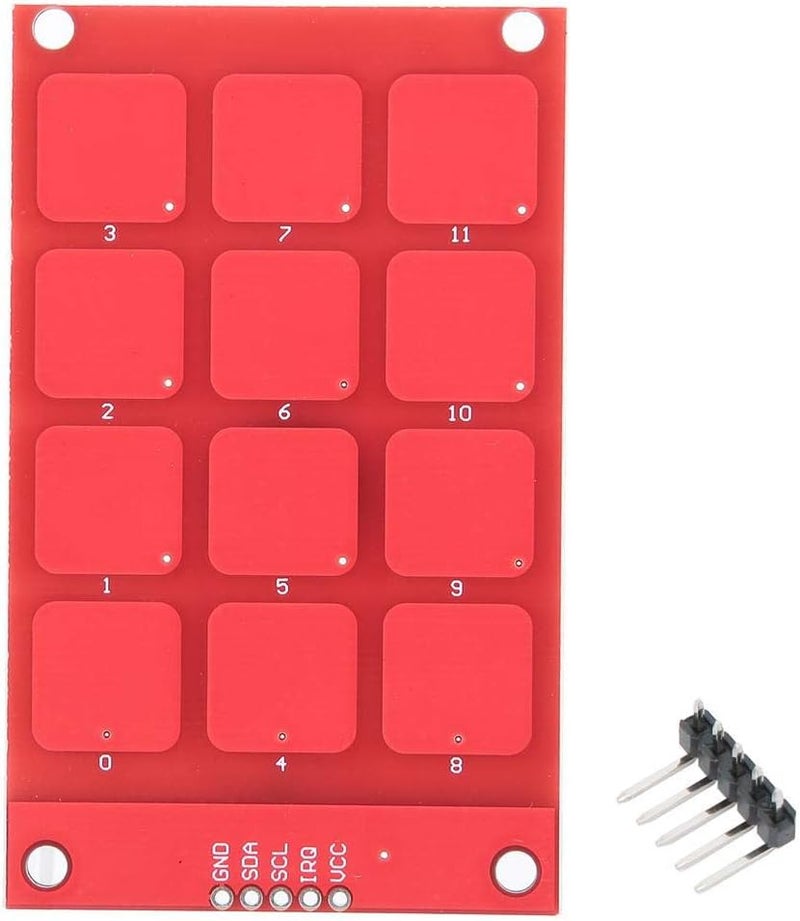 Hyuduo MPR121 3.3V Capacitive Touch Keypad Sensor Keyboard 12 Buttons High Sensitive I2C Output Keypad - Image 1