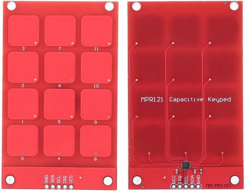 Hyuduo MPR121 3.3V Capacitive Touch Keypad Sensor Keyboard 12 Buttons High Sensitive I2C Output Keypad - Image 4