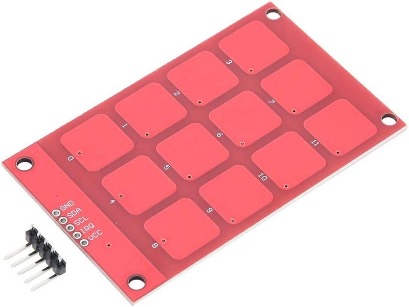 Hyuduo MPR121 3.3V Capacitive Touch Keypad Sensor Keyboard 12 Buttons High Sensitive I2C Output Keypad - Image 3