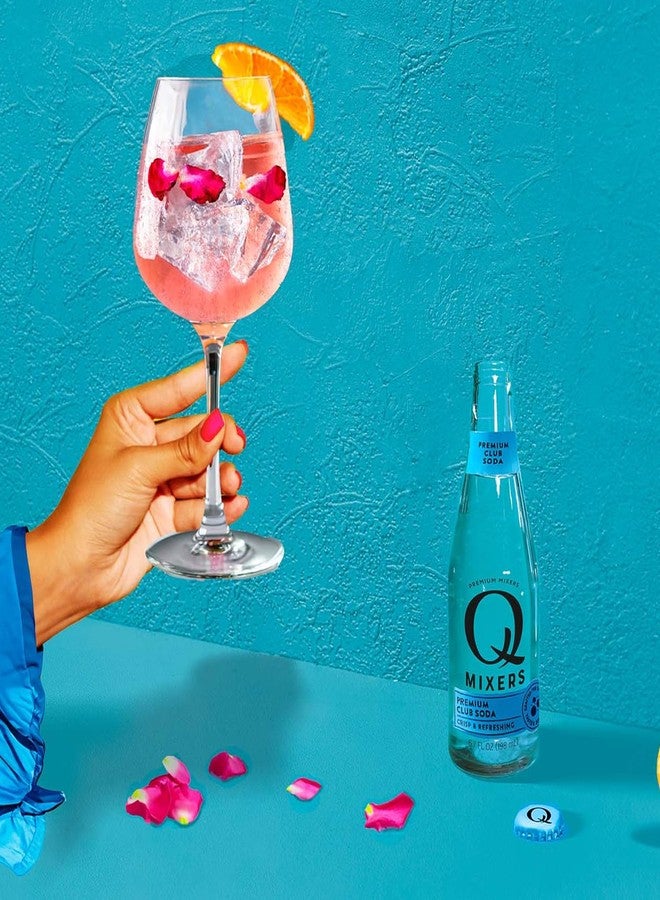 Chromacast Q Mixers Club Soda, Premium Cocktail Mixer Made with Real Ingredients 6.7oz Bottles | 5 PACK - Image 4