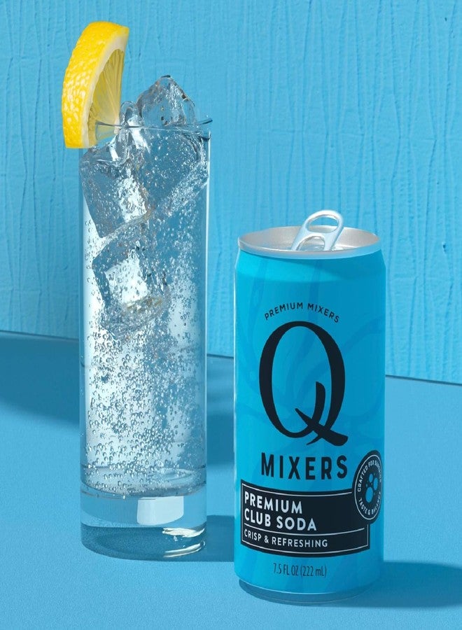 Chromacast Q Mixers Club Soda, Premium Cocktail Mixer Made with Real Ingredients 6.7oz Bottles | 5 PACK - Image 3