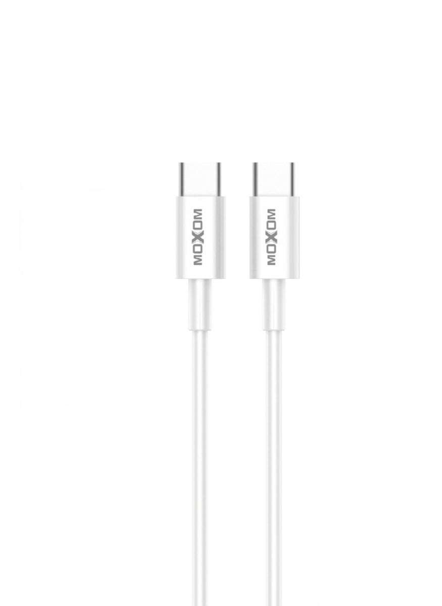 MOXOM CC71 - Type C Data Cable, White 