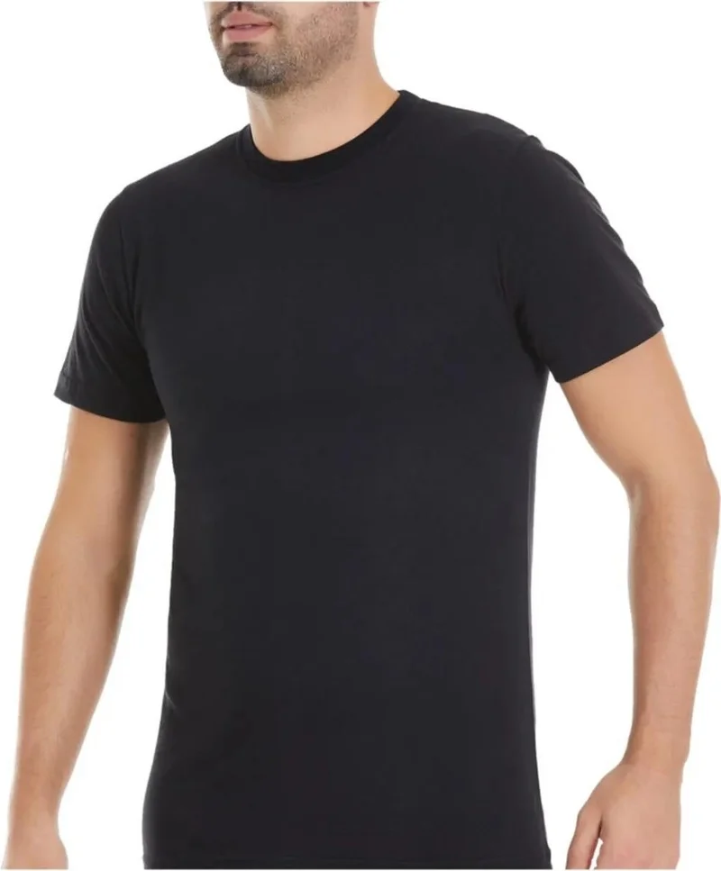 يلديز Star Men's Doctor Collar Rib Undershirt Undershirt 55/57 - 6 Pieces