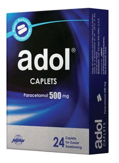Adol Adol 500 Mg Caplet 24Pcs  - Image 1