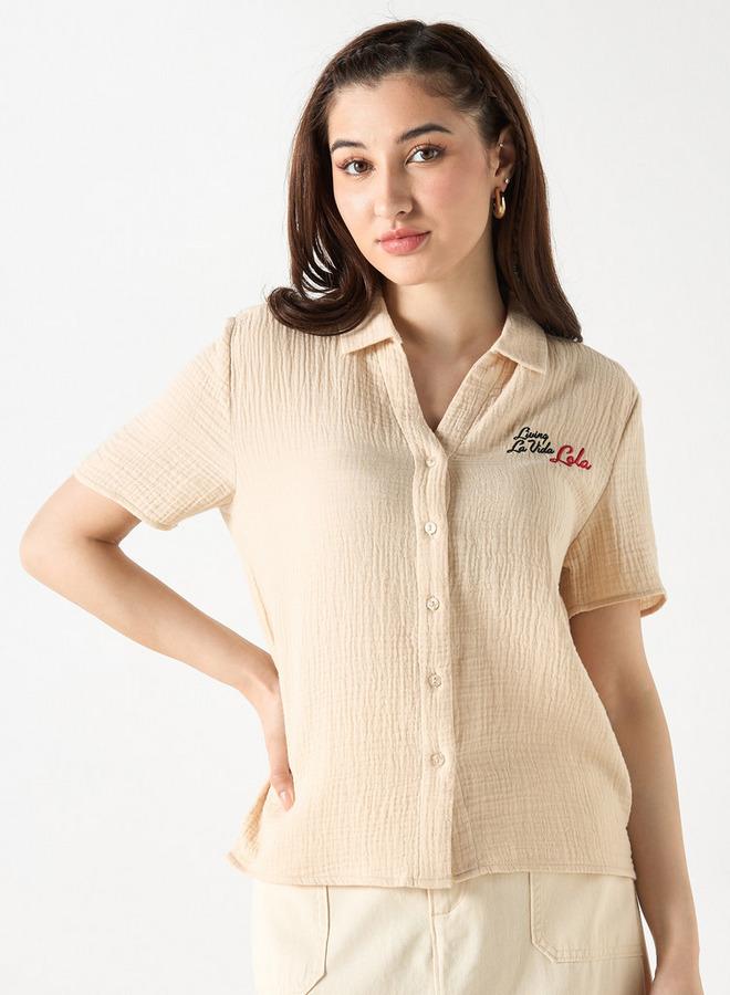 SP Characters Lola Bunny Embroidered Shirt with Short Sleeves - Image 3