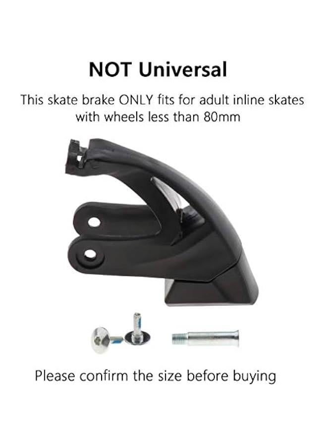 Generic Roller Skates Brakes Pads Inline Skate Brake Stopper, Rubber Brake Pad for WEIQIU 9266  - Image 4