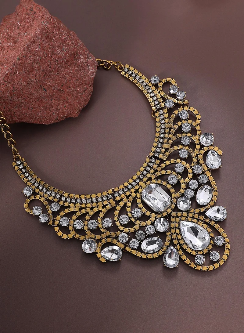 سوهي عقد بيان عصري مجوهرات اصطناعية