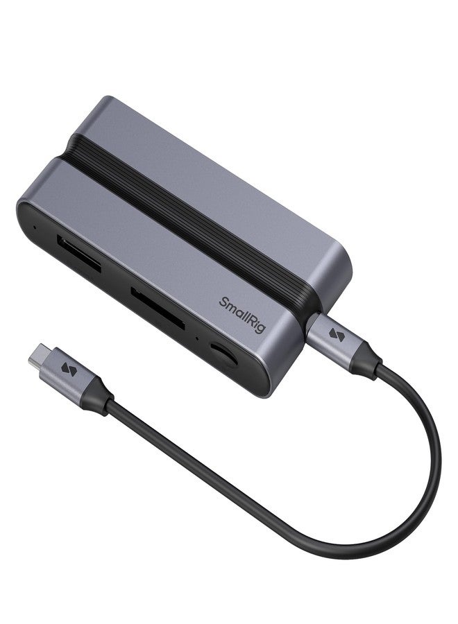 SMALLRIG 9 in 1 CFexpress Type A Card Reader Docking Station with USB3.2 (Gen 2) 10Gbps, SD/TF/CFexpress Type A Readers, USB-A/USB-C/HDMI/Gigabit Ethernet Ports, for iPhone for Mac - 4663 - Image 1