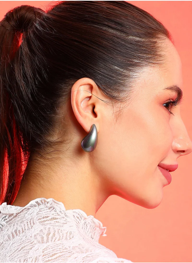 SOHI Teardrop Hoop Earrings