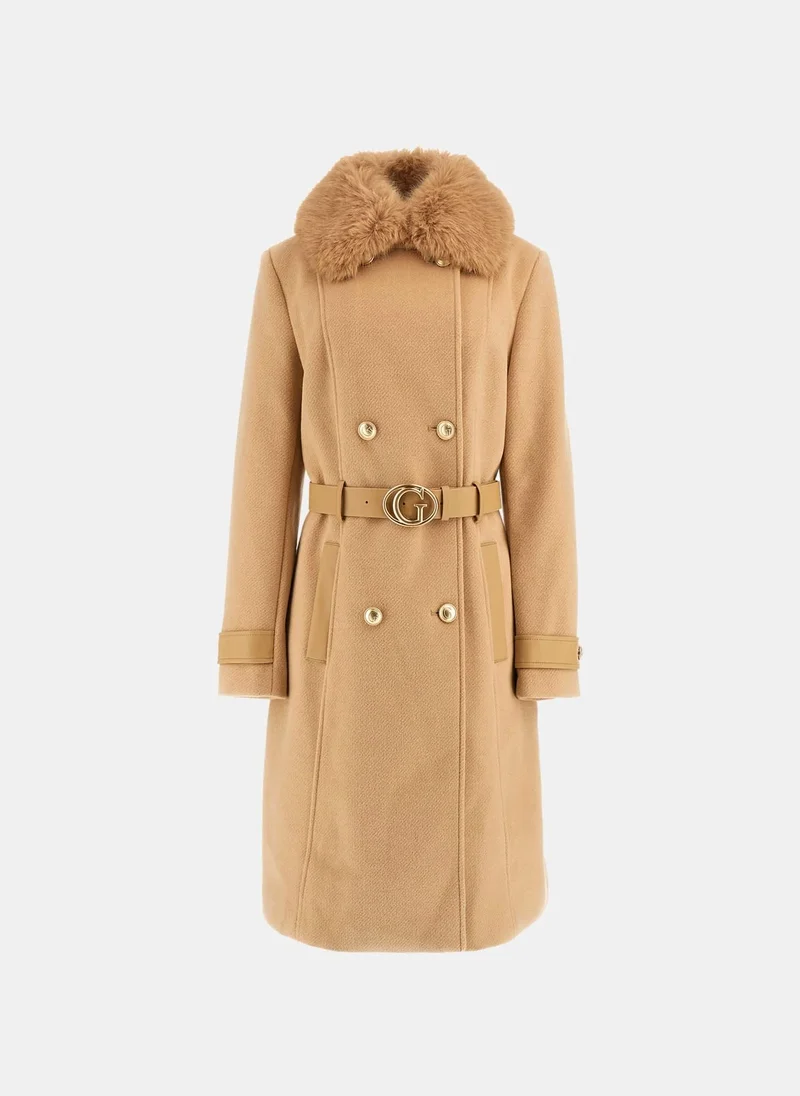 جس Longline Double Breasted Jacket