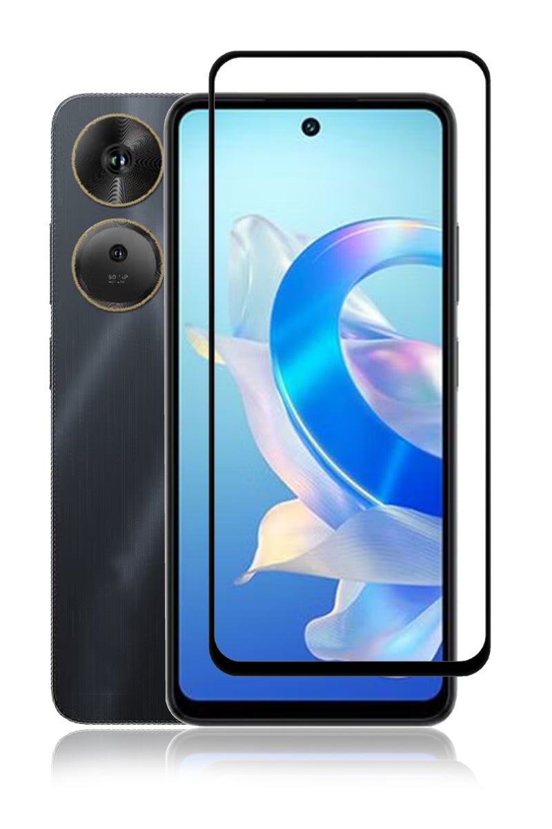 Full Screen Tempered Glass Screen Protector For ITEL P55 Plus Black - Image 1