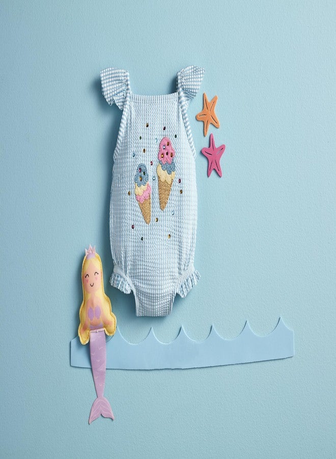 Mud Pie Children's Seersucker Icecream 1Pc; 3-6M - Image 2