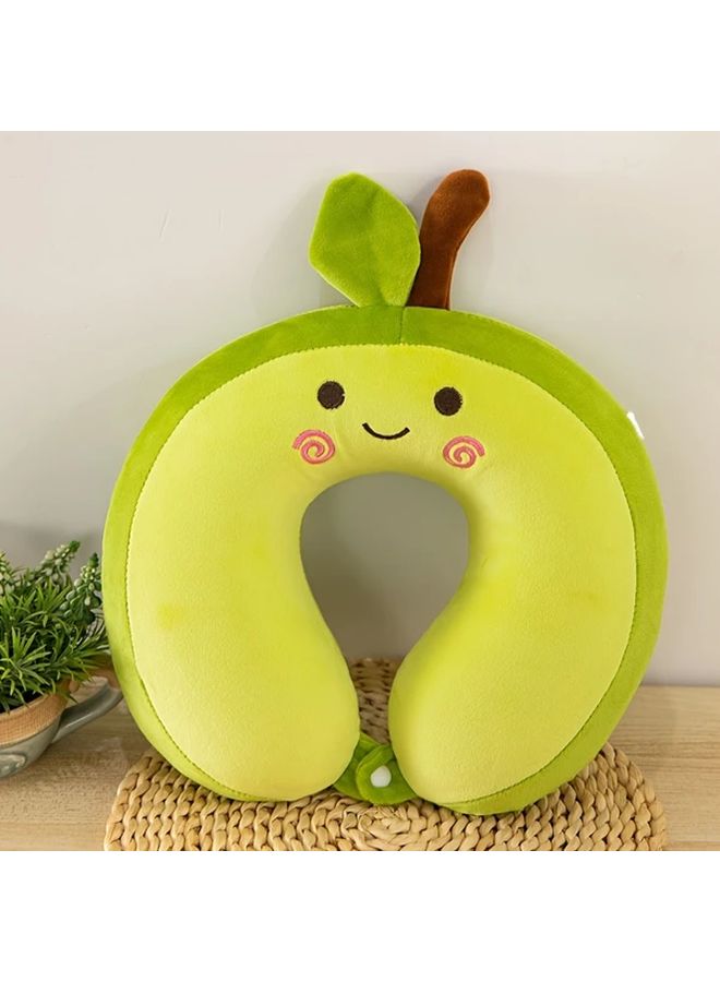 وسادة رقبة على شكل حيوان أفوكادو من مادة الرغوة الذاكرة، على شكل حرف U، ناعمة، ذات ارتداد بطيء، لدعم الرقبة أثناء السفر - Image 1