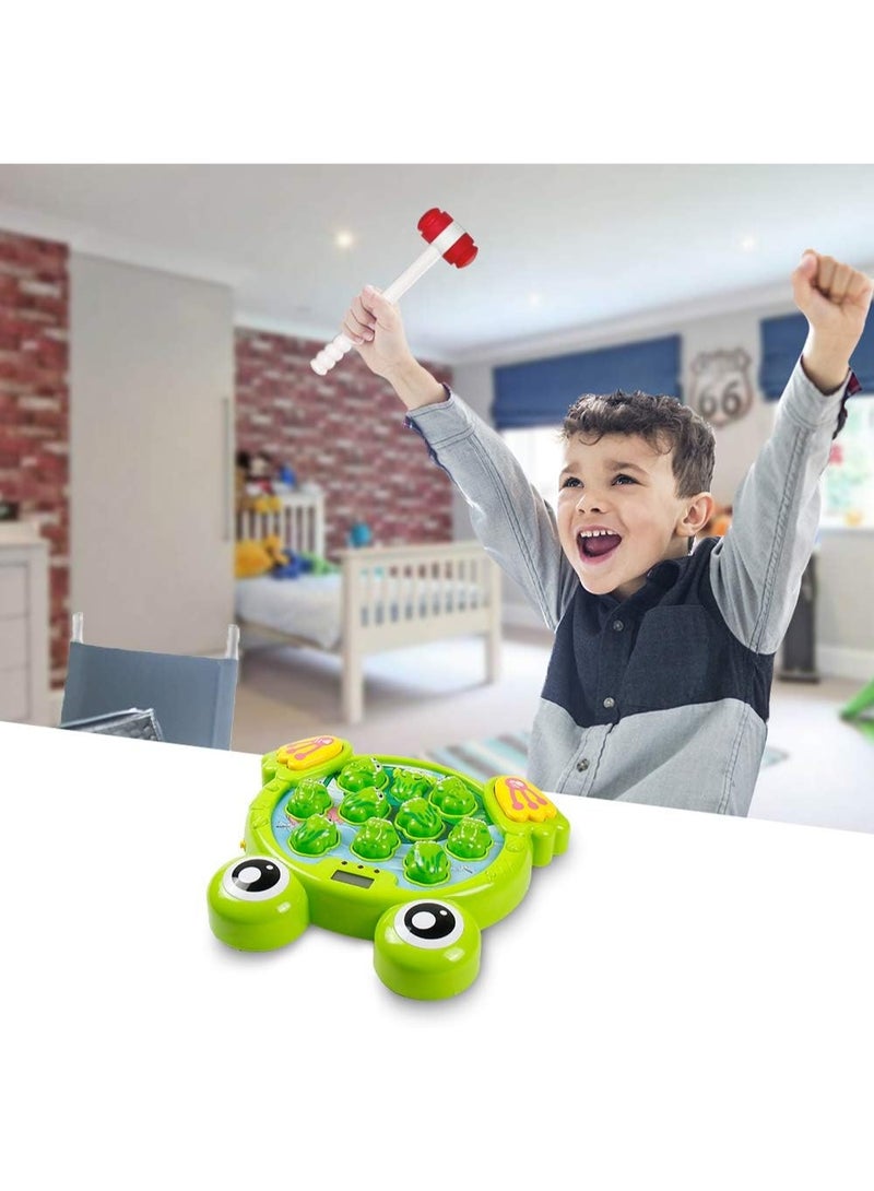YEEBAY Whack A Frog Game with 2 Hammers, Toddler Early Developmental Learning Toy, Fun Birthday Gift for Kids Age 2+, Toys for 2 3 4 Year Old Boys Grils - Image 2