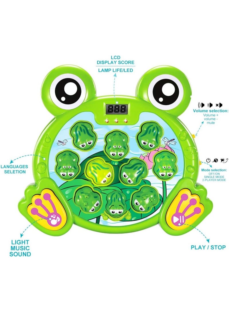 YEEBAY Whack A Frog Game with 2 Hammers, Toddler Early Developmental Learning Toy, Fun Birthday Gift for Kids Age 2+, Toys for 2 3 4 Year Old Boys Grils - Image 4