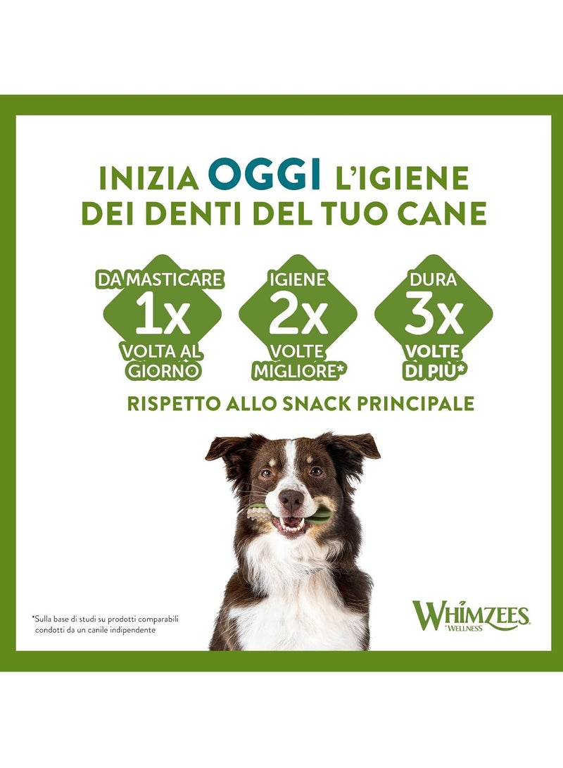 WHIMZEES By Wellness Alligator Dog Dental Sticks 24 Pieces Size S Dog Chews for Small Breeds Natural Grain Free Rawhide Free Vegetarian No Added Sugar - Image 3