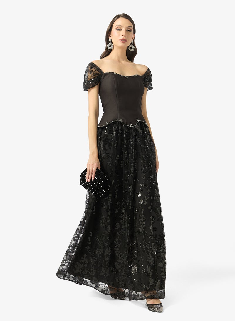 Little Mistress Black Puff Sl Maxi - Image 4