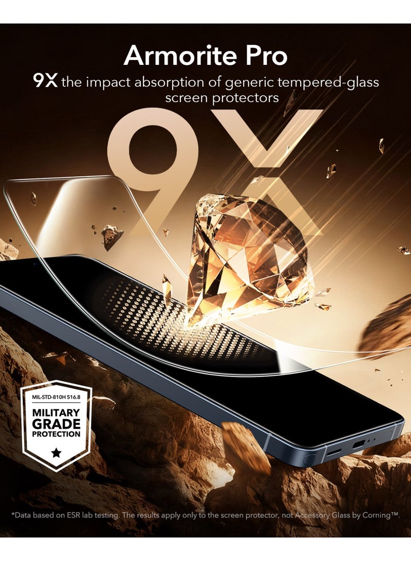 اي اس ار ESR Accessory Glass by Corning™ 1 Pack 9H+ Glass for Samsung Galaxy S26 Ultra Screen Protector, Anti-Reflective Coating, Military-Grade Protection, Shatterproof & Durable, UltraFit Tray﻿ clear - Image 4