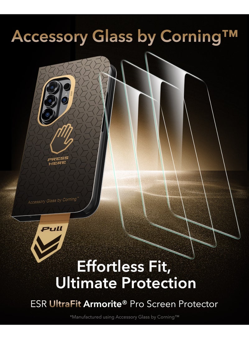 اي اس ار ESR Accessory Glass by Corning™ 1 Pack 9H+ Glass for Samsung Galaxy S26 Ultra Screen Protector, Anti-Reflective Coating, Military-Grade Protection, Shatterproof & Durable, UltraFit Tray﻿ clear - Image 2