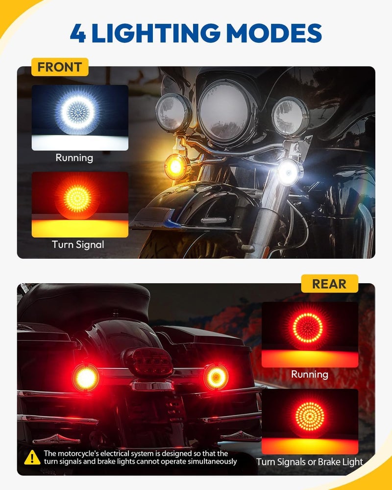 ANONEMOTO 1157 LED Turn Signals for Harley - Image 3