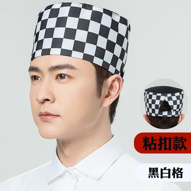 Chef Hat Catering Work Hat El Restaurant Japanese Restaurant Breathable Mesh Dome Hat Export - Image 5