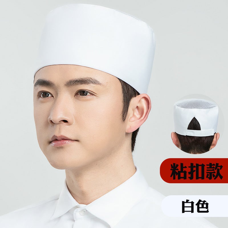Chef Hat Catering Work Hat El Restaurant Japanese Restaurant Breathable Mesh Dome Hat Export - Image 4