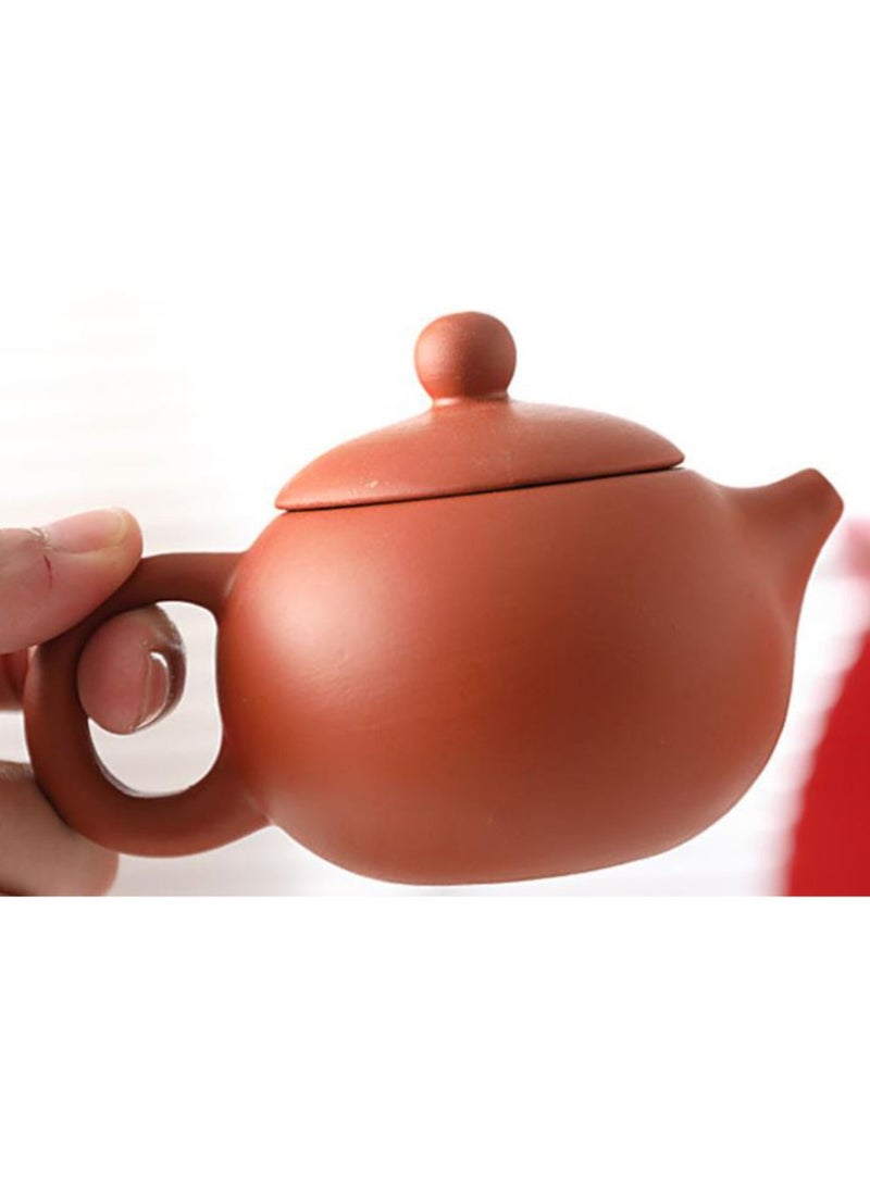 Jingke Zisha Tea Set Gift Set Chinese Yixing Xishi Teapot Kung Fu Tea Set Exquisite Ceramic Tea Set,A Pot Of Six Cups Red 180ml - Image 2