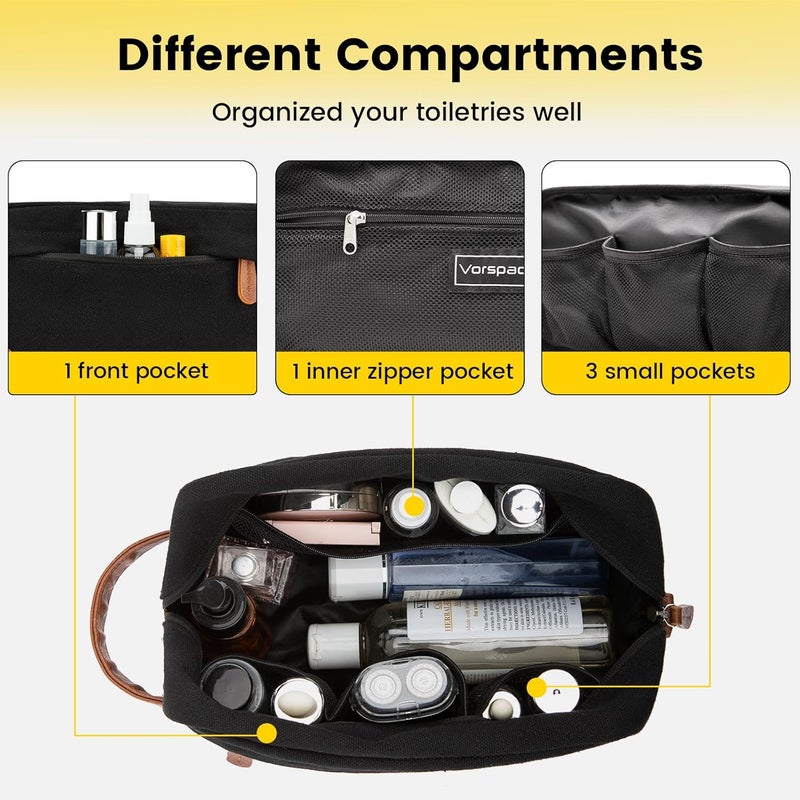 Water Resistant Toiletry Bag for Men - Image 3