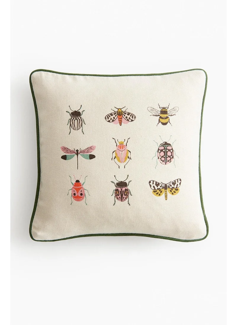 اتش اند ام Printed cotton cushion cover